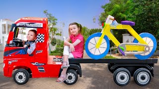 Kinder wählen ein neues Fahrrad  Kinder lernen Sicherheitsregeln beim Radfahren  Vania Mania DE [upl. by Clementine]