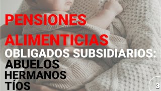 ✅ Obligación de los ABUELOS a pasar PENSIONES ALIMENTICIAS 2024 [upl. by Glenden946]