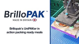 Brillopaks UniPAKer in action packing ready meals [upl. by Stagg]