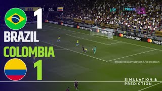 ⚽ Brasil 11 Colombia 🏆COPA AMERICA 2024  Highlights  Simulación y recreación de videojuego [upl. by Gawlas]