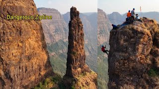 Jivdhan Vanarlingi Valley Crossing  Vanarlingi Pinncale Zipline  Vanarlingi Zipline jivdhanfort [upl. by Mandie872]