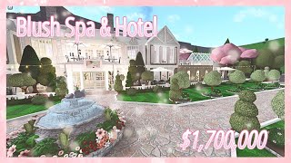 Luxury Blush Spa amp Hotel Retreat  1700000 💅🏻 Bloxburg Build tour [upl. by Archambault298]