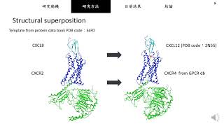 專題研究：以分子動力學模擬探討趨化因子受體CXCR4與不同趨化因子間的交互作用 [upl. by Eisset689]