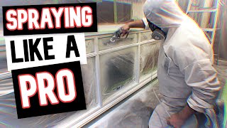 How to Paint Cabinets  AWESOME Kitchen Renovation With Airless Sprayers [upl. by Noloc]