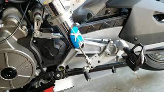 Aprilia RS660 with a kliktronic electric shifter [upl. by Nnyleahs]