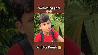 Swimming pool 😂souravjoshivlogs7028 shorts youtubeshorts [upl. by Llecram945]