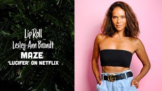 Lucifer Actress LesleyAnn Brandt Maze Talks Seasons 4 amp 5  LipRoll [upl. by Acinomed]