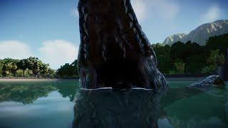 MOSASAURUS VS KRONOSAURUS  Jurassic World Evolution 2 [upl. by Trumann]