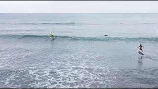 Prone Foil Surf in Montañita Ecuador with ecuadorfoil Jan 2024 [upl. by Iatnahs]