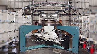 single jersey open width circular knitting machinecircularknittingmachine [upl. by Najib]