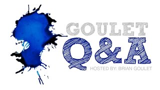 Goulet QampA Episode 46 Reducing Ink Flow Sketching amp Starter Vintage Pens [upl. by Bouley]