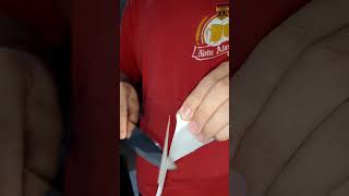 100 homemade whetstone knife sharpen sharpenknife sharpenknife homemadetip homemadetrick tip [upl. by Kilmarx935]