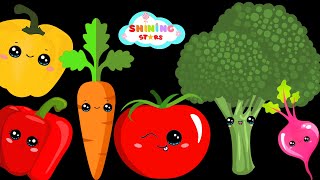 Baby Sensory  Vegetable Dance Party 🥕🌽🍅🥬 Colorful Silly amp Fun Dancing Animation  Music 🎶 [upl. by Tomkiel]