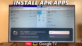 How To Install APK File From USB Drive On TCL Google TV [upl. by Hannavahs]