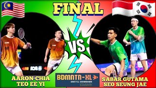 FINAL🇲🇾Aaron ChiaTeo Ee Yi VS 🇮🇩Sabar Gutama🇰🇷Seo Seung Jae🔥‼️ BdmntnXL [upl. by Akimak]