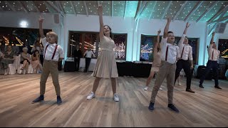 Siblings surprise wedding dance show 2 [upl. by Enowtna]