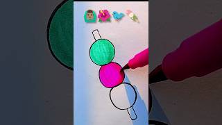 🙆🏽‍♂️🌺🐦🍡 Creative emoji mixing drawings emojiartart satisfying shorts painting coloring [upl. by Sherwin]