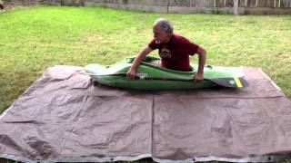 Dry land kayak roll practice technique [upl. by Lichter]