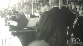 President Elpidio Quirinos oath taking as President of the Philippines [upl. by Schaper684]