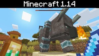 Minecraft 114  Illager Raid Difficulty Raid Defeat And Victory Bad Omen Changes [upl. by Aikmat]