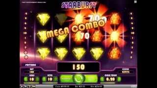 Starburst Big Win Video Slot from Netent [upl. by Ireva415]