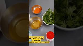 Instant 5mint sambar food cooking sambar indiancuisine bachelorrecipe [upl. by Dotty]