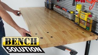 Bench Solution  Maximize Garage Workspace Without Sacrificing Floor Space [upl. by Gnehc709]