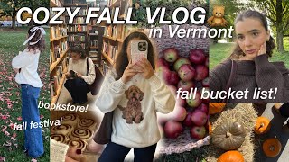 cozy FALL VLOG checking things off my fall bucket list🧸🍂 amp how to romanticize your life this fall [upl. by Derrek284]