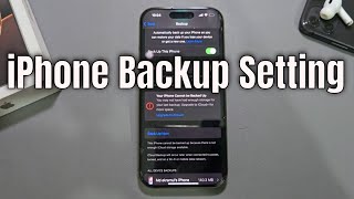 iPhone 16ProMax How to backup data iPhone [upl. by Asirehc]