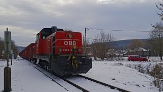 ÖBB RCH Suttogó üres favonattal halad SirokKőkútpusztánál [upl. by Berardo]