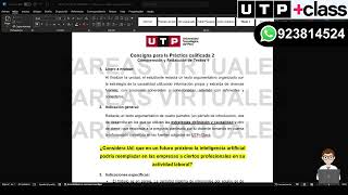 🔴ACS15 Semana 15 Tema 01 Tarea Práctica Calificada 2 PC2 COMPRENSIÓN Y REDACCIÓN DE TEXTOS 1 [upl. by Spain]