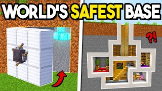 This is the SAFEST Base in Minecraft [upl. by Fredra718]