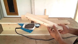 Cara membuat mesin jointer dari hand planer  Benchtop jointer [upl. by Inirt]