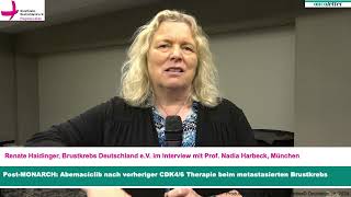 ASCO 2024  PostMONARCH Abemaciclib nach vorheriger CDK46 Therapie beim metastasierten Brustkrebs [upl. by Shing]