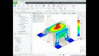 Makine Tasarımı 11 Creo ile topolojik optimizasyon Generative Design [upl. by Ytsrik810]