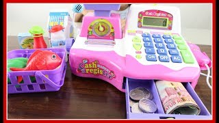 Mainan Kasir Kasiran Pakai Uang Beneran  Electronic Cash Register Using Real Money [upl. by Noswal338]