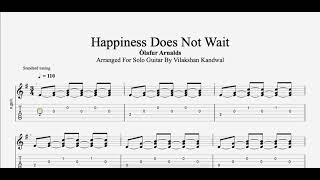 Happiness Does Not Wait  Ólafur Arnalds Tabs [upl. by Sorodoeht]