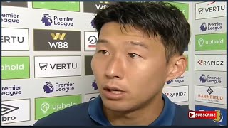 Heung min Son I Burnley 2 vs 5 Tottenham I Post Match Interview [upl. by Nessi]