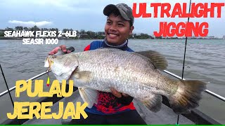 Siakap 4KG Pulau Jerejak Berjaya Dinaikkan Dengan Set Ultralight  Penang Ultralight [upl. by Cordelia979]