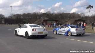 Nissan GTR Switzer P800 vs Skyline R34 Mines Stage II 700 HP [upl. by Eniluqcaj590]