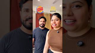 Mcdonalds Vs Burger King ₹500Challenge Who wins😍 ashortaday foodchallenge foodeatingchallenge [upl. by Absalom]