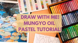 Paint with Me Mungyo Gallery Soft Oil Pastel Tutorial [upl. by Svirad]