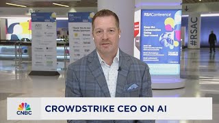 Crowdstrike CEO at RSA on Secure by Design pledge and platformization [upl. by Hayman]