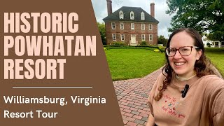 Hiltons The Historic Powhatan Resort  Williamsburg Virginia  Hotel and Room Tour [upl. by Nikkie854]