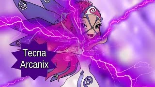 Winx Club  Tecna Arcanix Full TransformationFanArtAnimation [upl. by Roselyn]