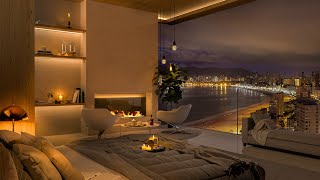 Cozy Bedroom with Soft Piano Jazz Music  Instrumental Jazz Music for Relax Sleep and Study [upl. by Ivanna]