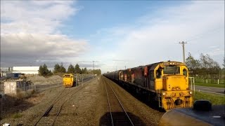 Part 1  New TranzAlpine 2014 – from the drivers cab observation carriage and the lineside [upl. by Fidellia]