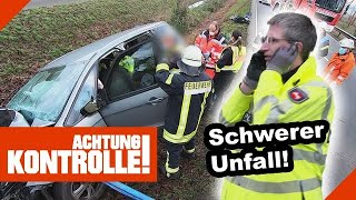 Ersthelfer bei schwerem VERKEHRSUNFALL  12  Kabel Eins  Achtung Kontrolle [upl. by Marga]