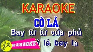 Cò Lả Karaoke  Beat Chuẩn [upl. by Yrrep]