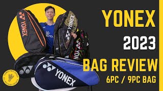 Yonex 6 pieces and 9 pieces racket bag 2023  YumoTube [upl. by Nolubez]